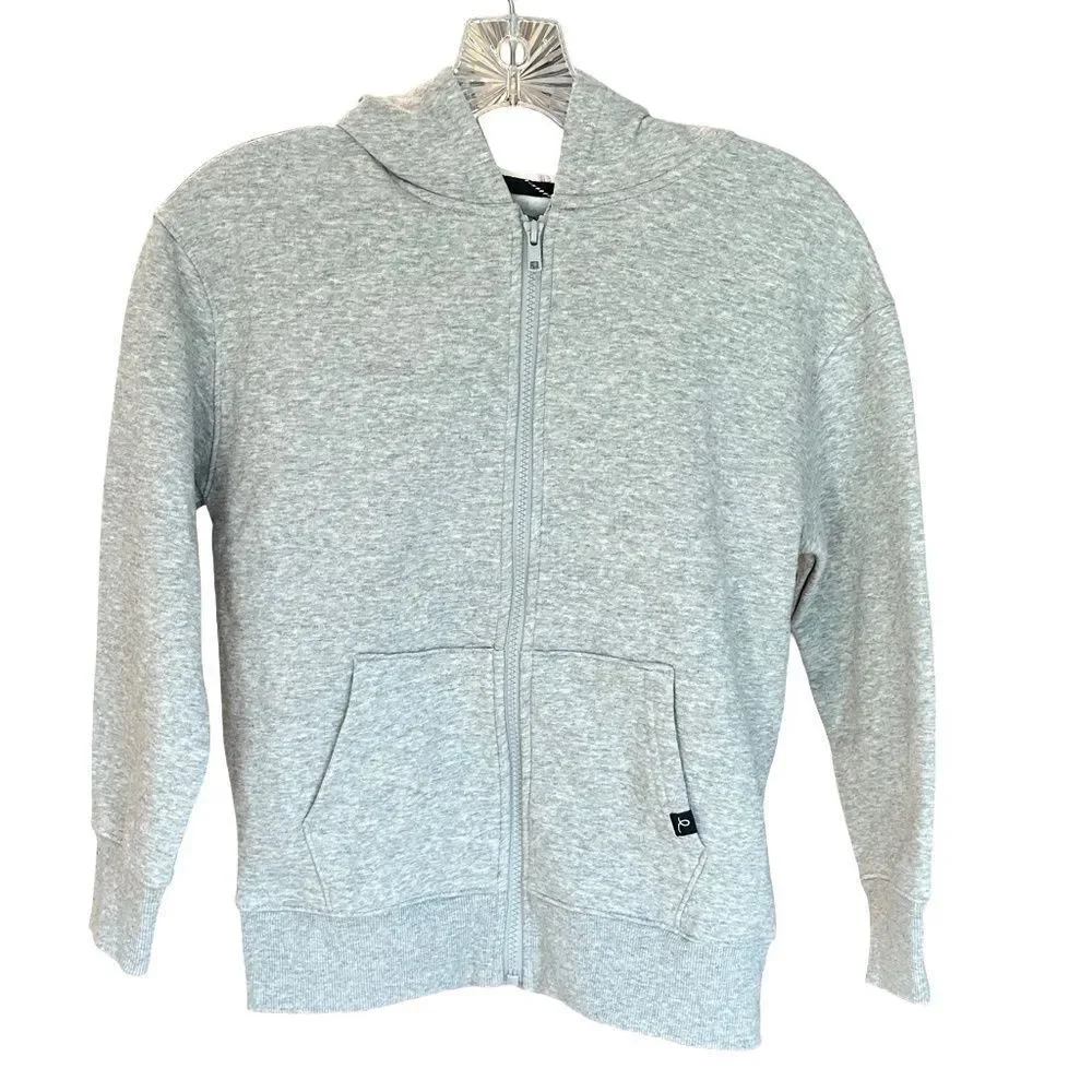 EUC Art Class Boys Full Zip Hooded Sweatshirt Gray Size Med (8)